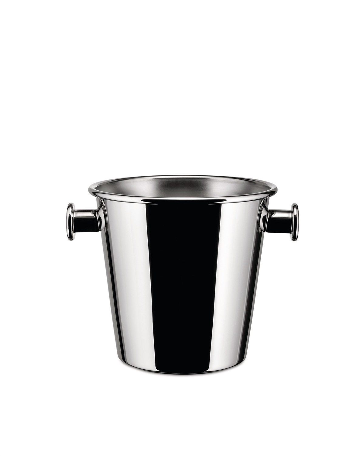 Alessi 5052 Secchiello Rinfrescatore in Acciaio Inossidabile per 2 Bottiglie Bordolesi, Borgognone e Champagne - Diametro 25 cm, Altezza 23 cm