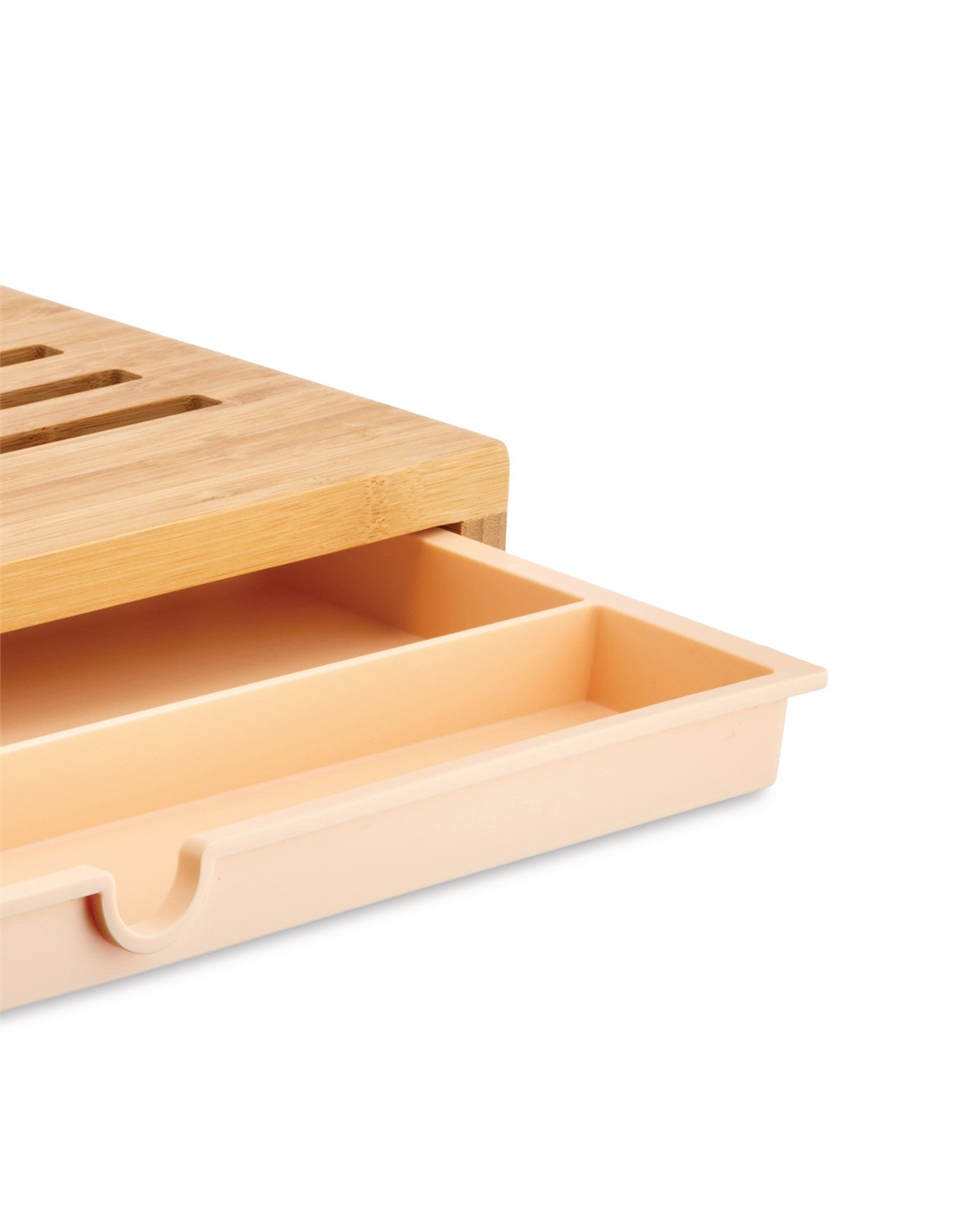 Alessi GAG02 Sbriciola Tagliere per Pane in Bambù con Raccoglitore a Comparsa e Porta Coltello