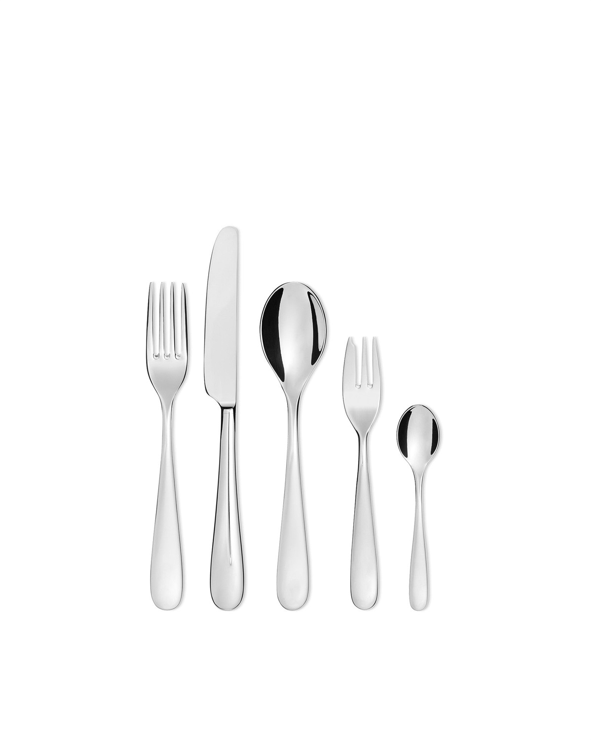 Alessi 5180S30 Nuovo Milano Set di Posate in Acciaio Inossidabile 18/10, 30 Pezzi per 6 Persone