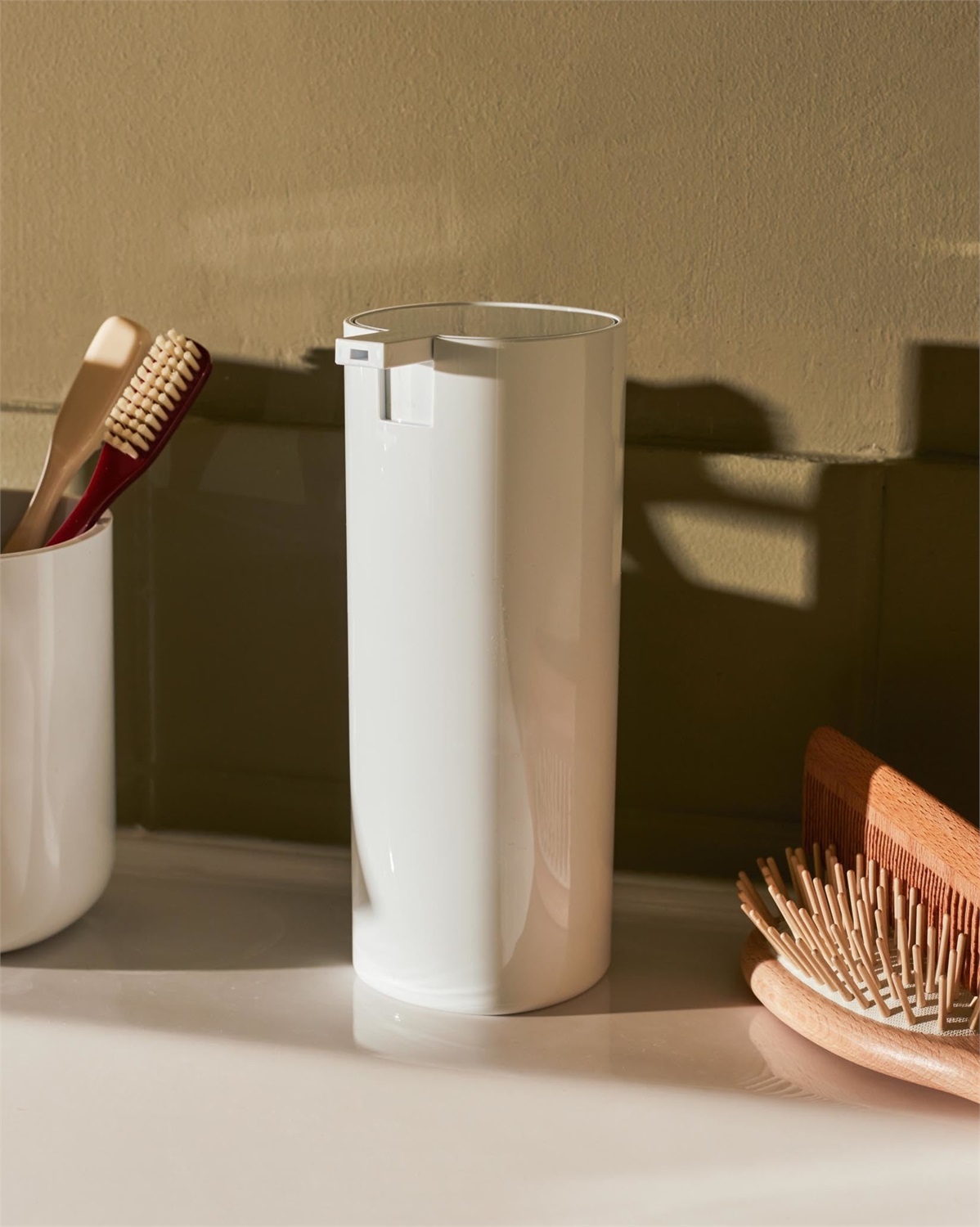 Alessi PL14 W Birillo - Dispenser per Sapone Liquido Bianco in PMMA, 20 cl, Design di Piero Lissoni