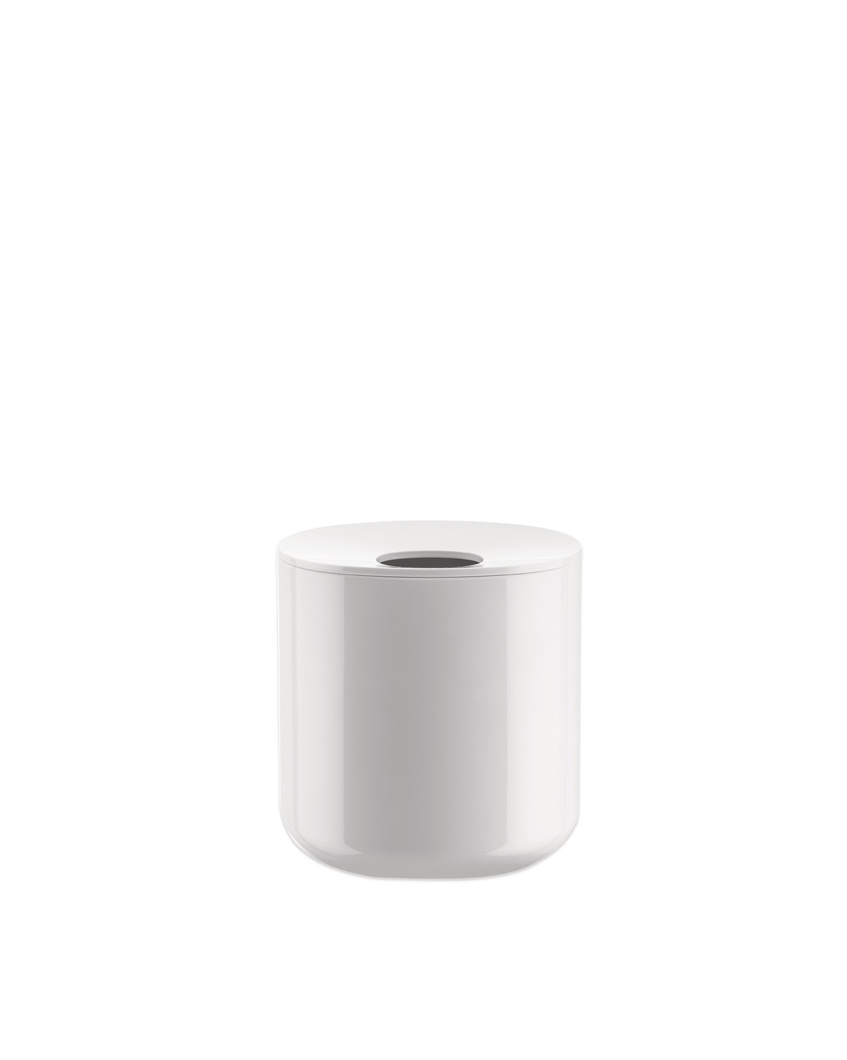 Alessi PL15 W Birillo Portafazzoletti di Carta - Bianco - PMMA - Design Piero Lissoni - Dimensioni 15x15x15 cm