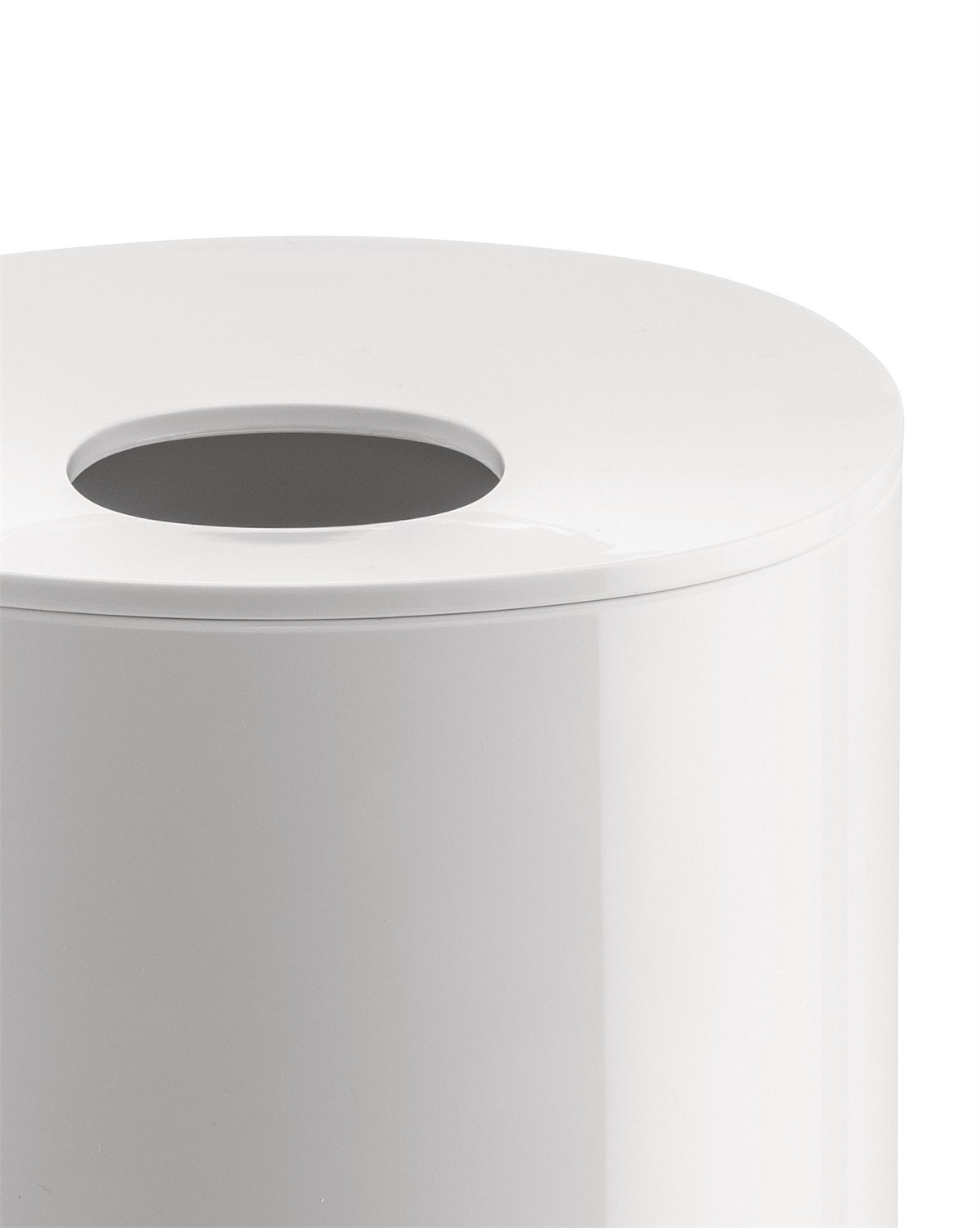 Alessi PL15 W Birillo Portafazzoletti di Carta - Bianco - PMMA - Design Piero Lissoni - Dimensioni 15x15x15 cm