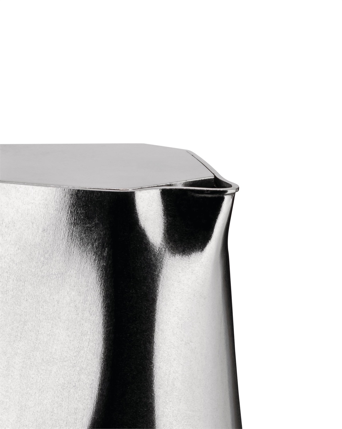 Alessi Caffettiera Moka Ossidiana - Design Mario Trimarchi, Alluminio, 3 Tazze (15 cl), Ø 8,5 cm x H 17,5 cm