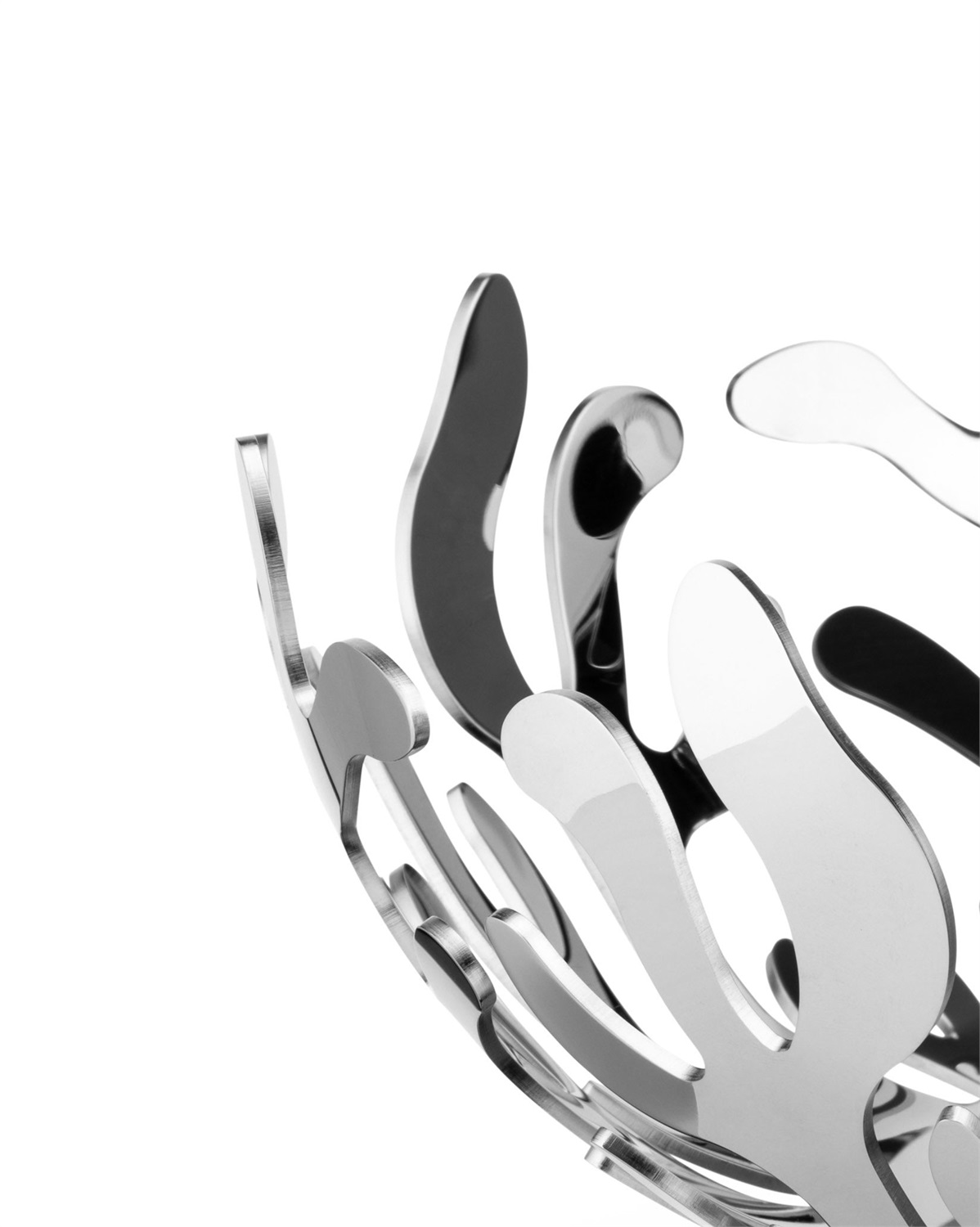 Alessi Fruttiera Mediterraneo 25 cm - Acciaio Inossidabile Rosso con Resina Epossidica, Design di Emma Silvestris