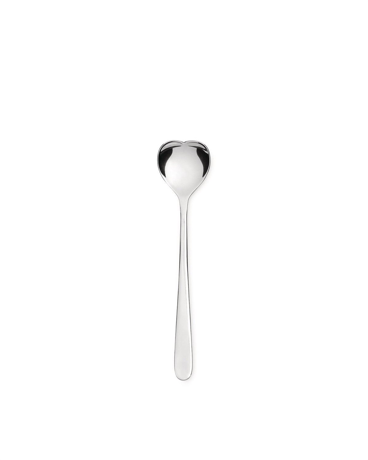 Alessi Big Love AMMI01CUS4 - Set di 4 Cucchiaini da Gelato in Acciaio Inossidabile 18/10, Design a Forma di Cuore, Designer Miriam Mirri