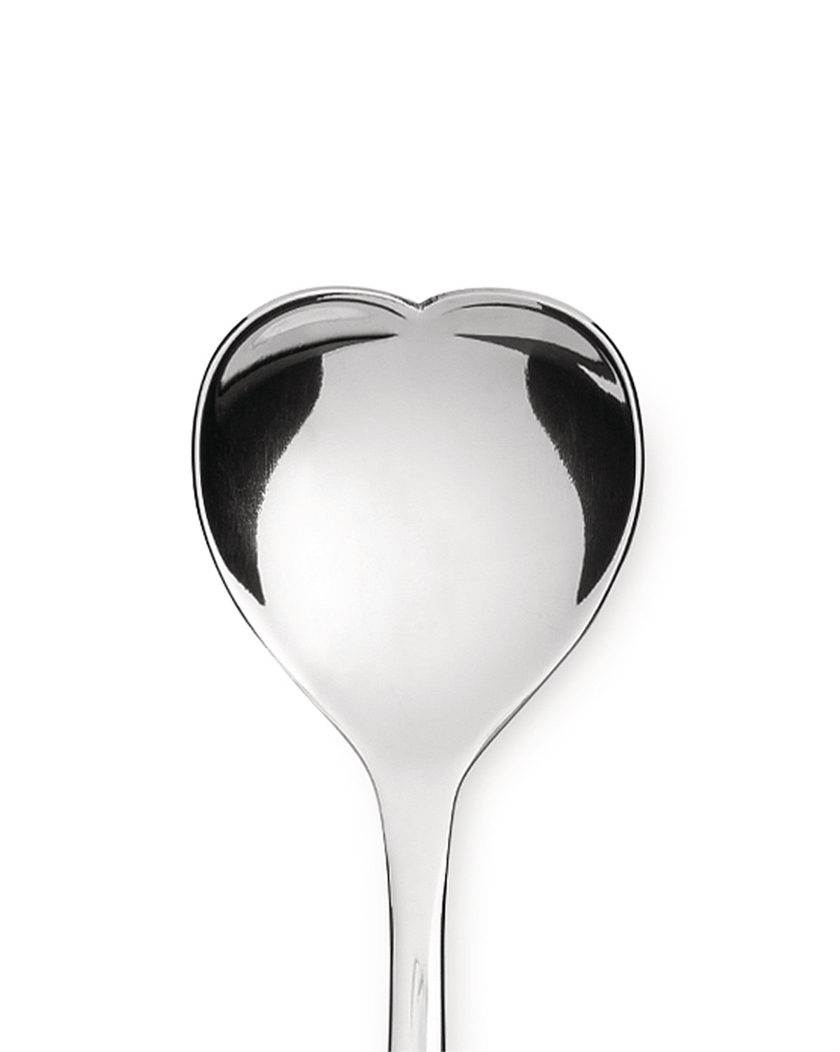 Alessi Big Love AMMI01CUS4 - Set di 4 Cucchiaini da Gelato in Acciaio Inossidabile 18/10, Design a Forma di Cuore, Designer Miriam Mirri