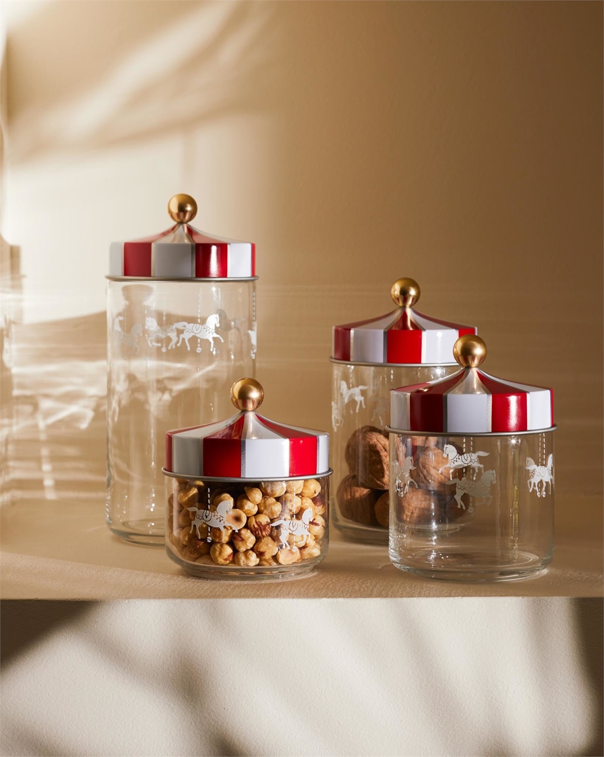 Alessi Contenitore Ermetico Circus - 150 cl - Vetro Trasparente - Design di Marcel Wanders