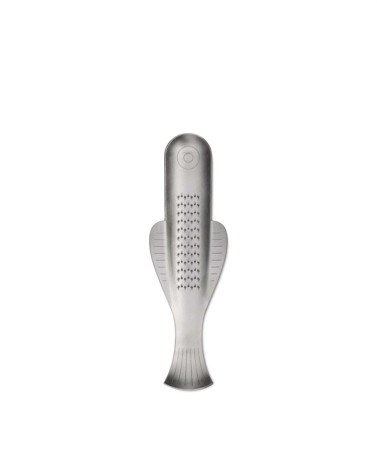 Alessi VS06 Boga Grattugia per Zenzero in Acciaio AISI 430 Satinato - Design Valerio Sommella, Lavabile in Lavastoviglie, Ideale per Zenzero e Agrumi