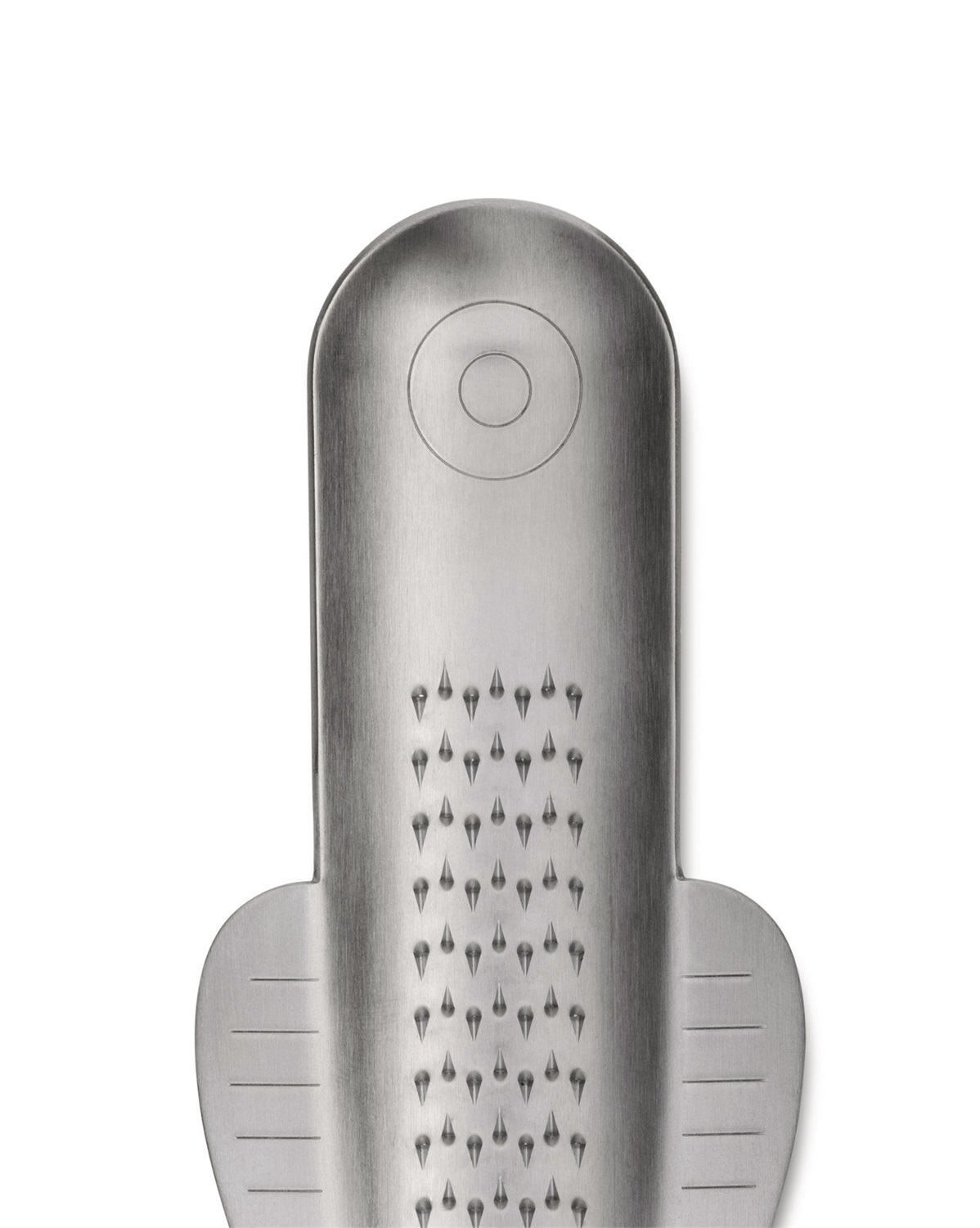 Alessi VS06 Boga Grattugia per Zenzero in Acciaio AISI 430 Satinato - Design Valerio Sommella, Lavabile in Lavastoviglie, Ideale per Zenzero e Agrumi