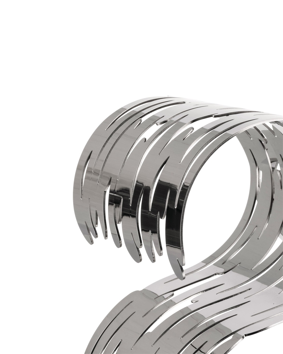 Alessi Barkcellar BM03 - Portabottiglie di Design in Acciaio Inox 18/10, 19x15x19 cm, Ispirato alla Corteccia di un Albero