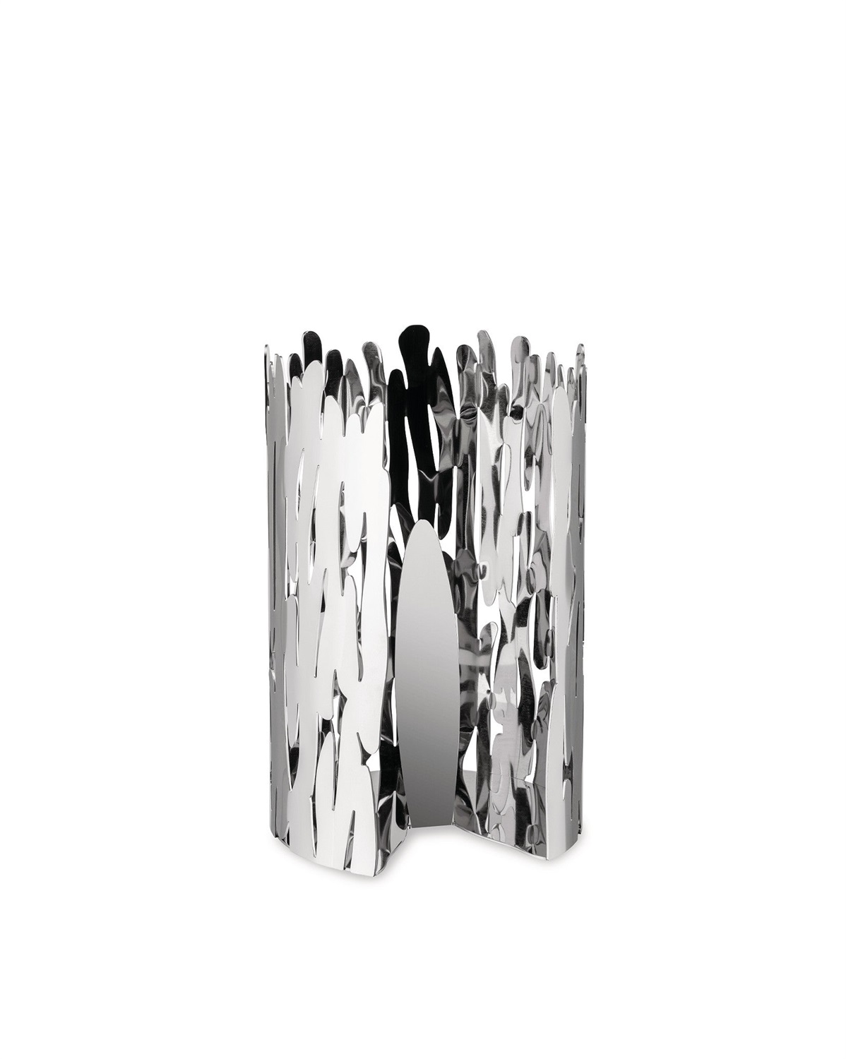 Alessi Barkroll BM04 Portarotolo da Cucina in Acciaio Inossidabile 18/10 con Resina Epossidica, Nero - Design Ispirato alla Corteccia di Albero