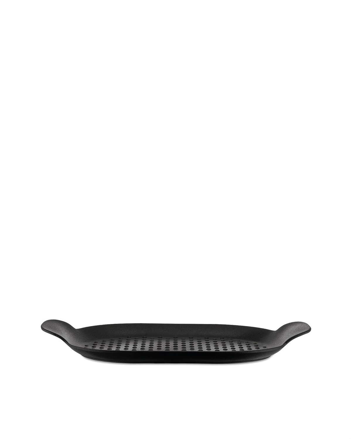 Alessi Edo Bistecchiera in Ghisa, Nero - Padella con Eccellenti Proprietà Termiche, Design di Patricia Urquiola, Fondo Magnetico per Induzione