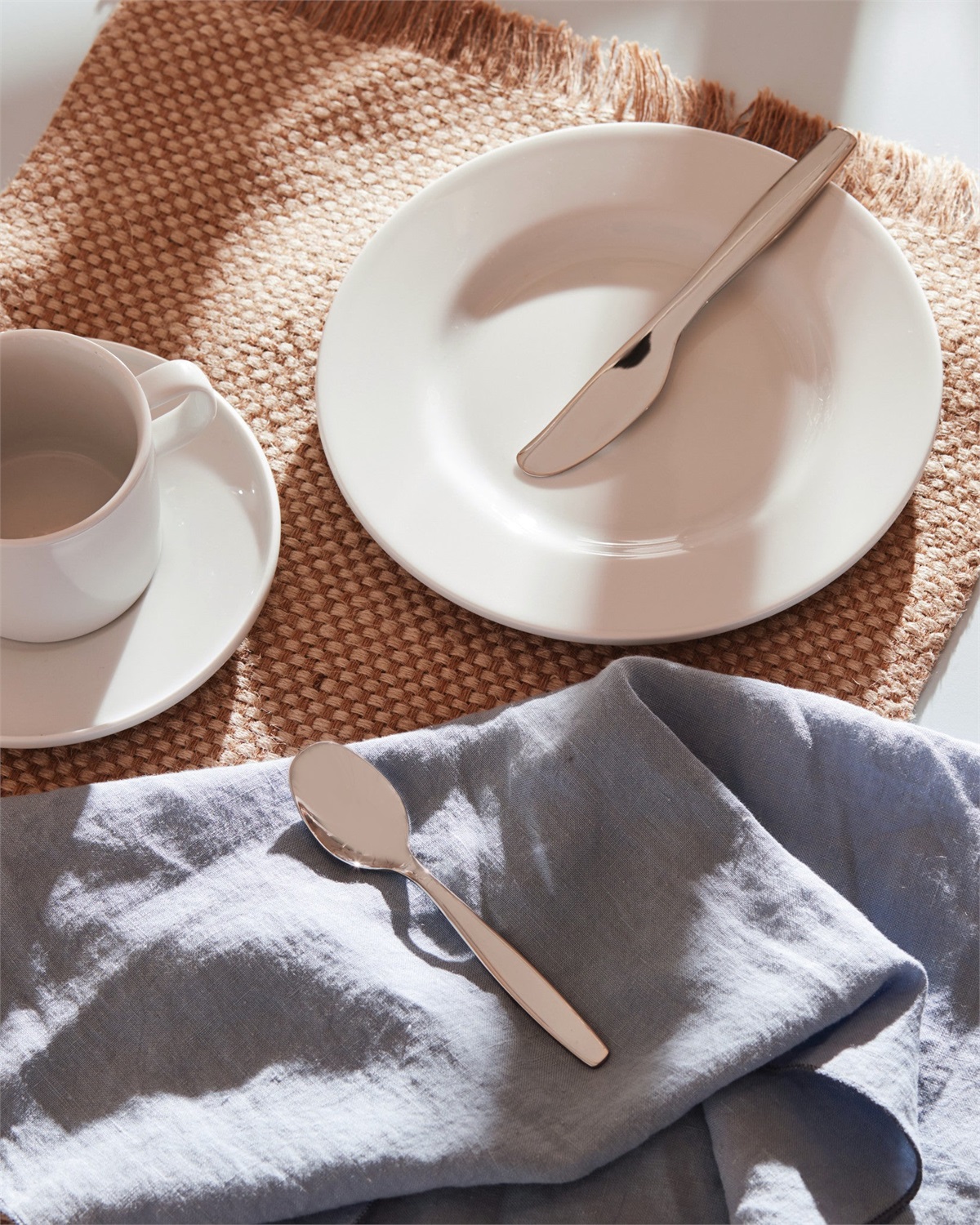 Alessi Itsumo ANF06/37 - Coltello da Burro in Acciaio Inossidabile 18/10, Design di Naoto Fukasawa, Lunghezza 16 cm, Set da 6 Pezzi