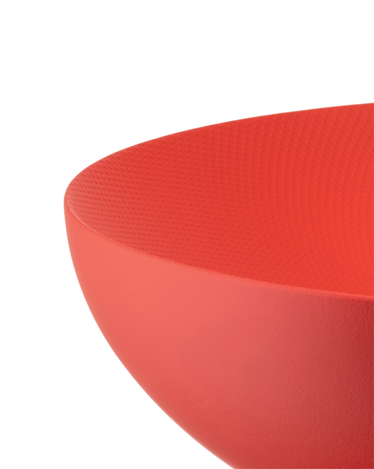 Alessi DUL02/32BT Ciotola a Doppia Parete in Acciaio Colorato Nero - 32 cm con Texture in Rilievo