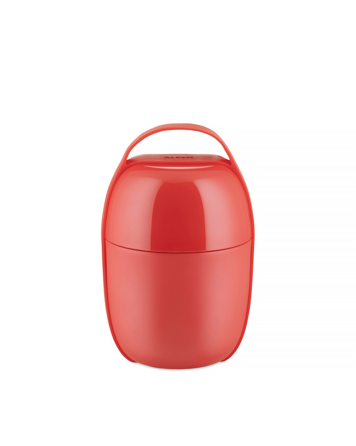 Alessi Food à Porter Lunch Box Rosso - Contenitore per Pranzo in Resina Termoplastica, 50 cl, Design di Sakura Adachi
