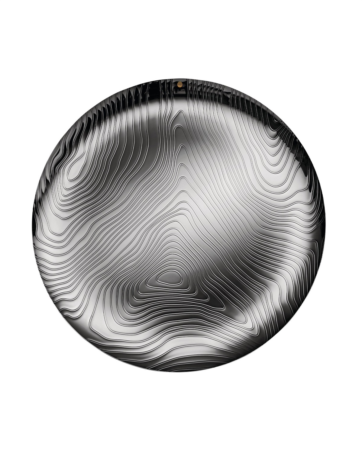 Alessi Veneer PU07 Vassoio da Portata in Acciaio Inossidabile 18/10 con Decoro in Rilievo - Design di Patricia Urquiola