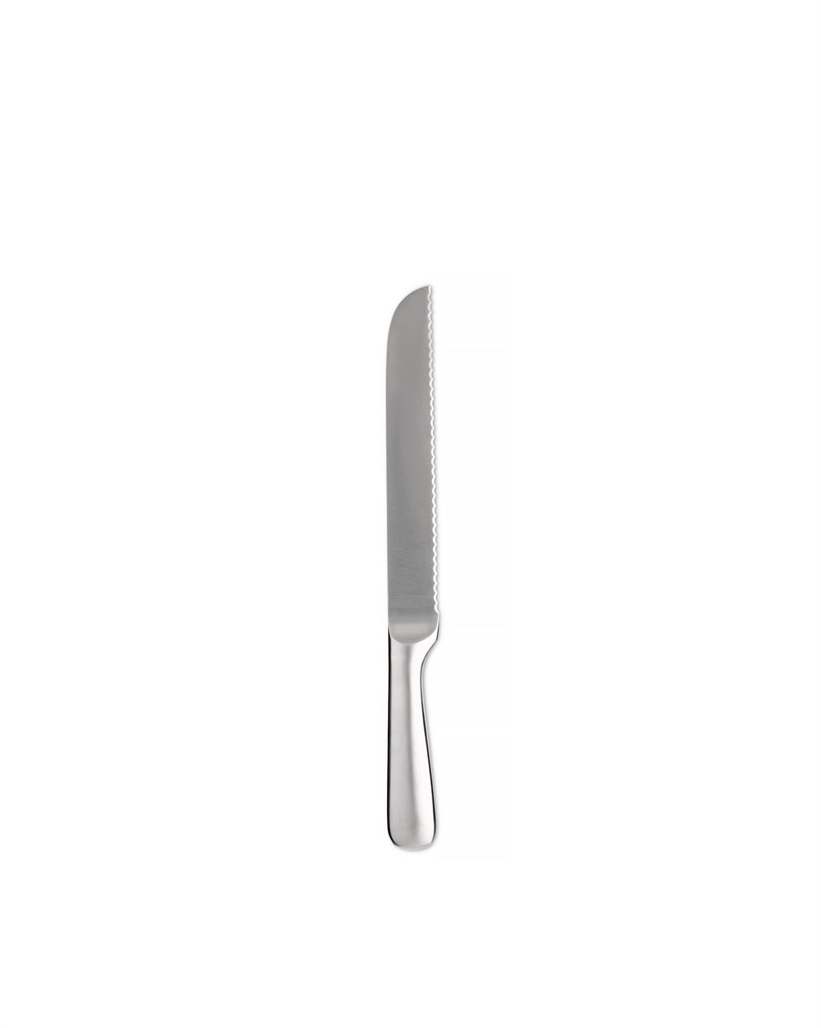 Alessi SG503 Mami Coltello per Pane in Acciaio Forgiato AISI 420 Satinato - Design Stefano Giovannoni, Lama Seghettata, Lunghezza 35 cm