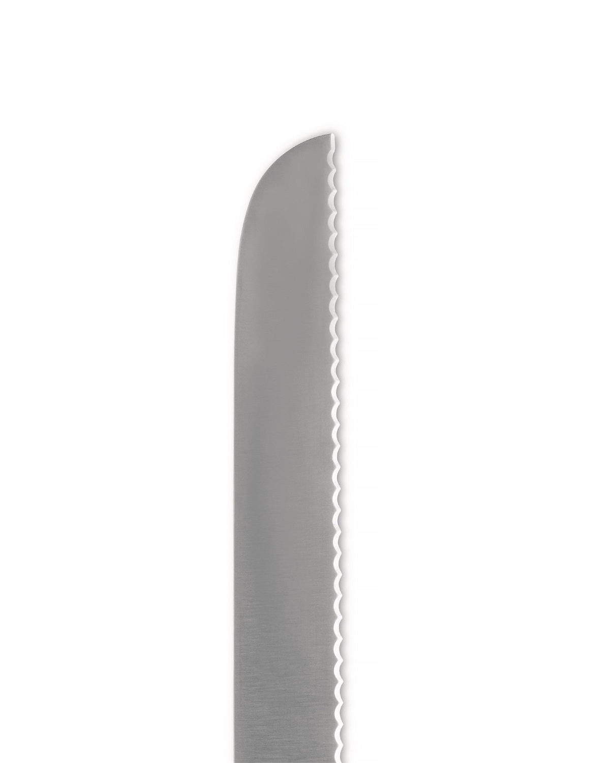 Alessi SG503 Mami Coltello per Pane in Acciaio Forgiato AISI 420 Satinato - Design Stefano Giovannoni, Lama Seghettata, Lunghezza 35 cm