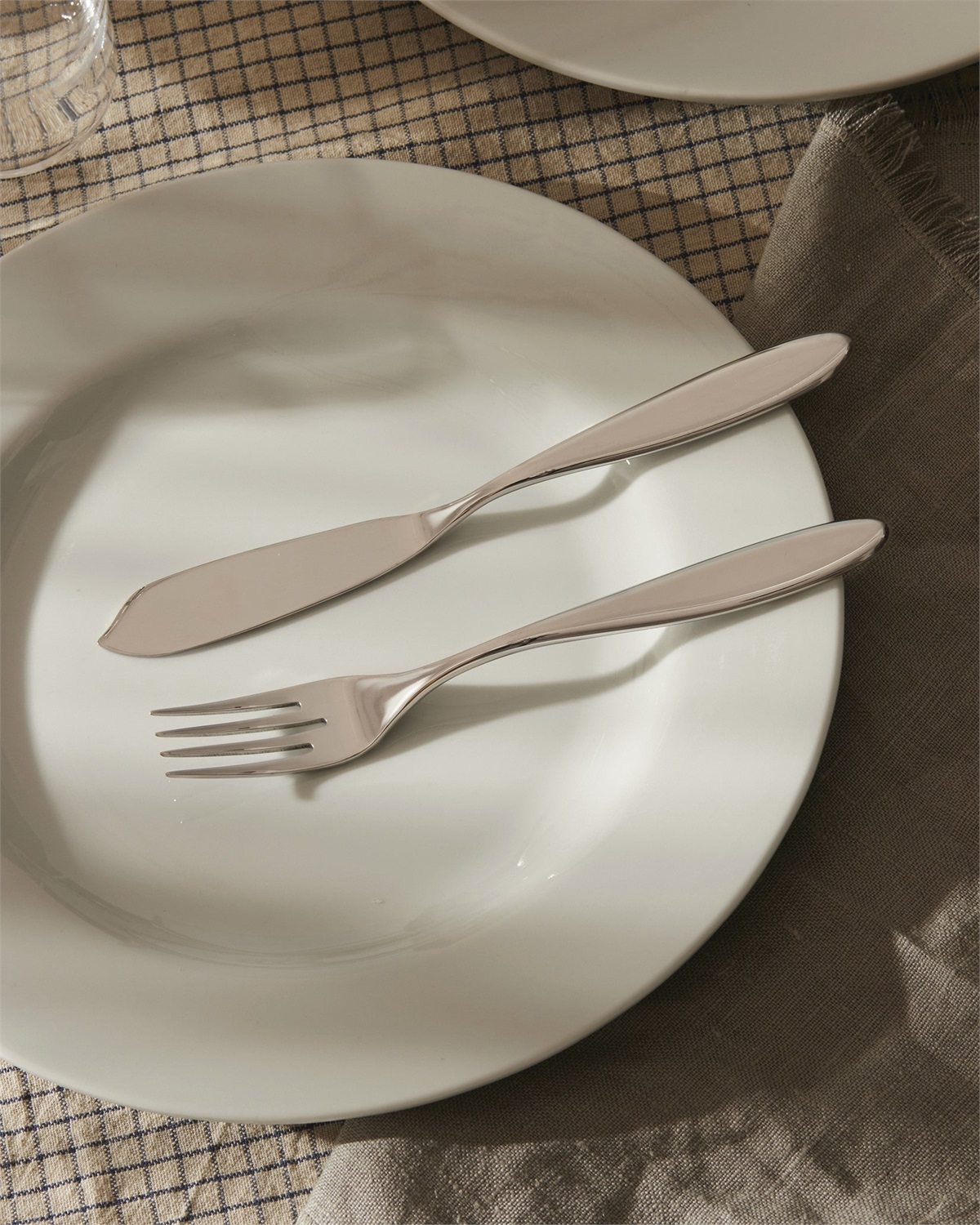 Alessi SG38/18 Mami Coltello da Pesce in Acciaio Inossidabile Lucido - Set da 6 pezzi, 21 cm