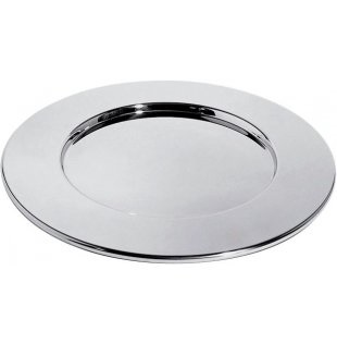 Alessi SG43 Sottopiatto in Acciaio Inossidabile 18/10 Lucido - Design di Stefano Giovannoni, Diametro 33 cm