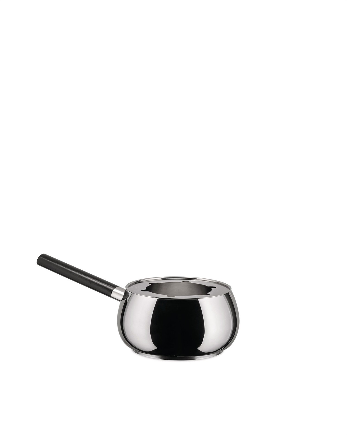 Alessi SG55/PEN B Mami Casseruola per Bourguignonne in Acciaio Inossidabile 18/10 con Manico Lungo in Legno Nero e Fondo Termodiffusore