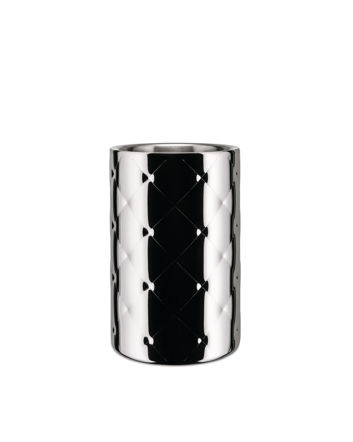 Alessi Mateglacé MSA11 - Portabottiglie Termoisolante di Design in Acciaio Inox Lucido, Doppia Parete, Capacità 130 cl