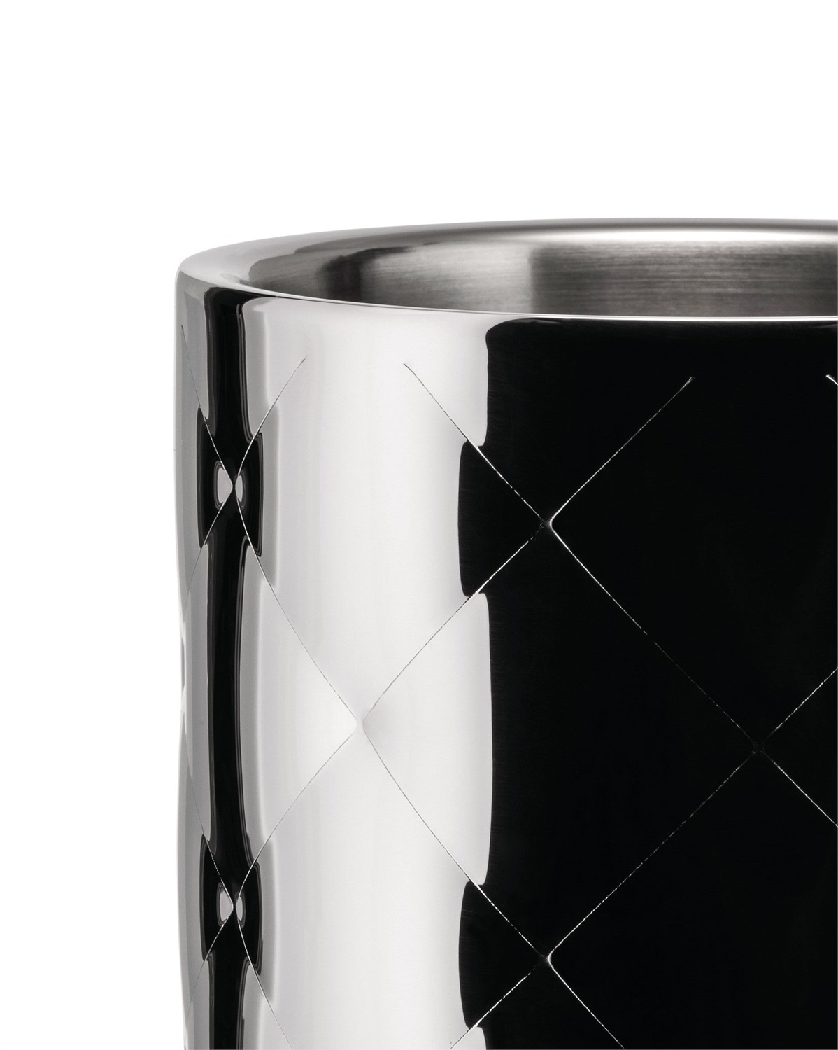 Alessi Mateglacé MSA11 - Portabottiglie Termoisolante di Design in Acciaio Inox Lucido, Doppia Parete, Capacità 130 cl