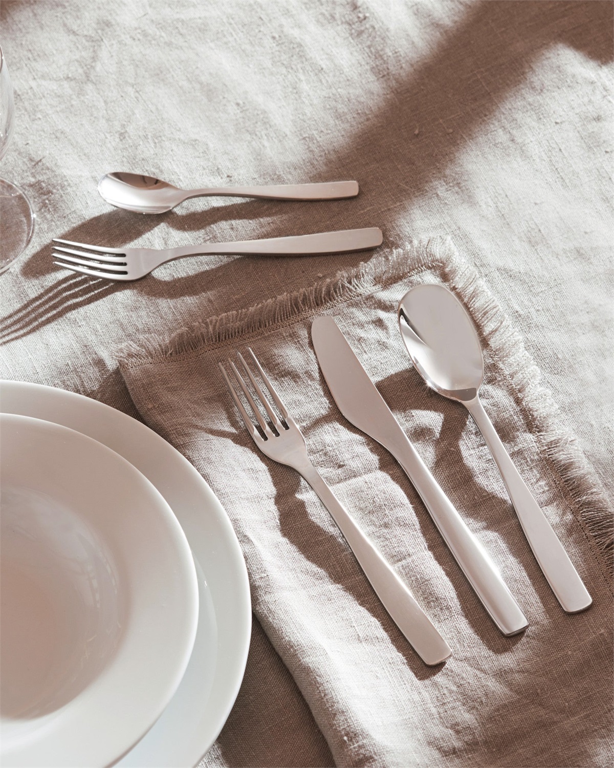 Alessi AJM22/16 KnifeForkSpoon Forchetta da Dolce in Acciaio Inossidabile 18/10 Lucido - Set da 6, Designer Jasper Morrison, Lunghezza 17 cm