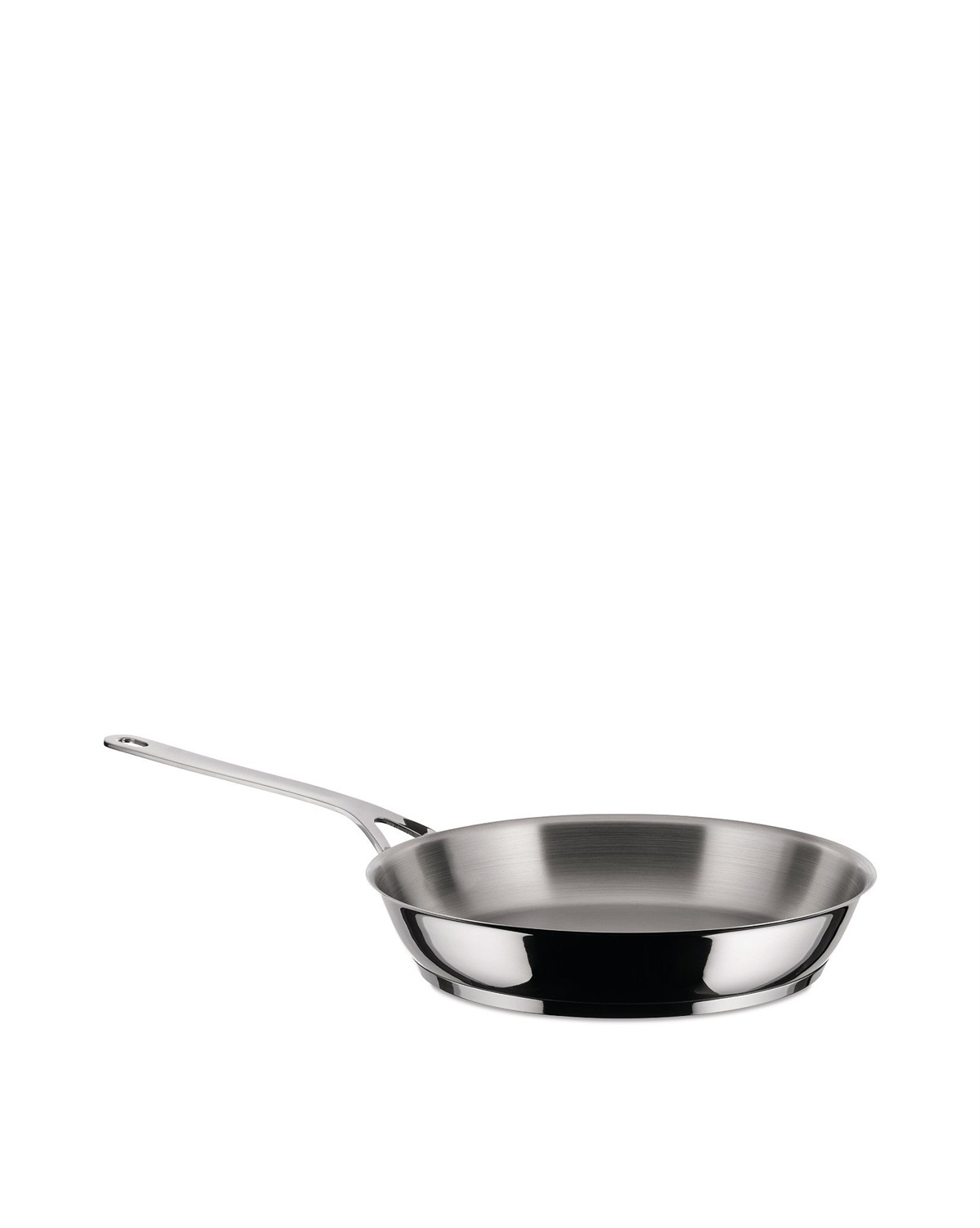 Alessi Padella Pots&Pans 24 cm in Acciaio Inox - Manico Lungo, Versatile e Facile da Maneggiare