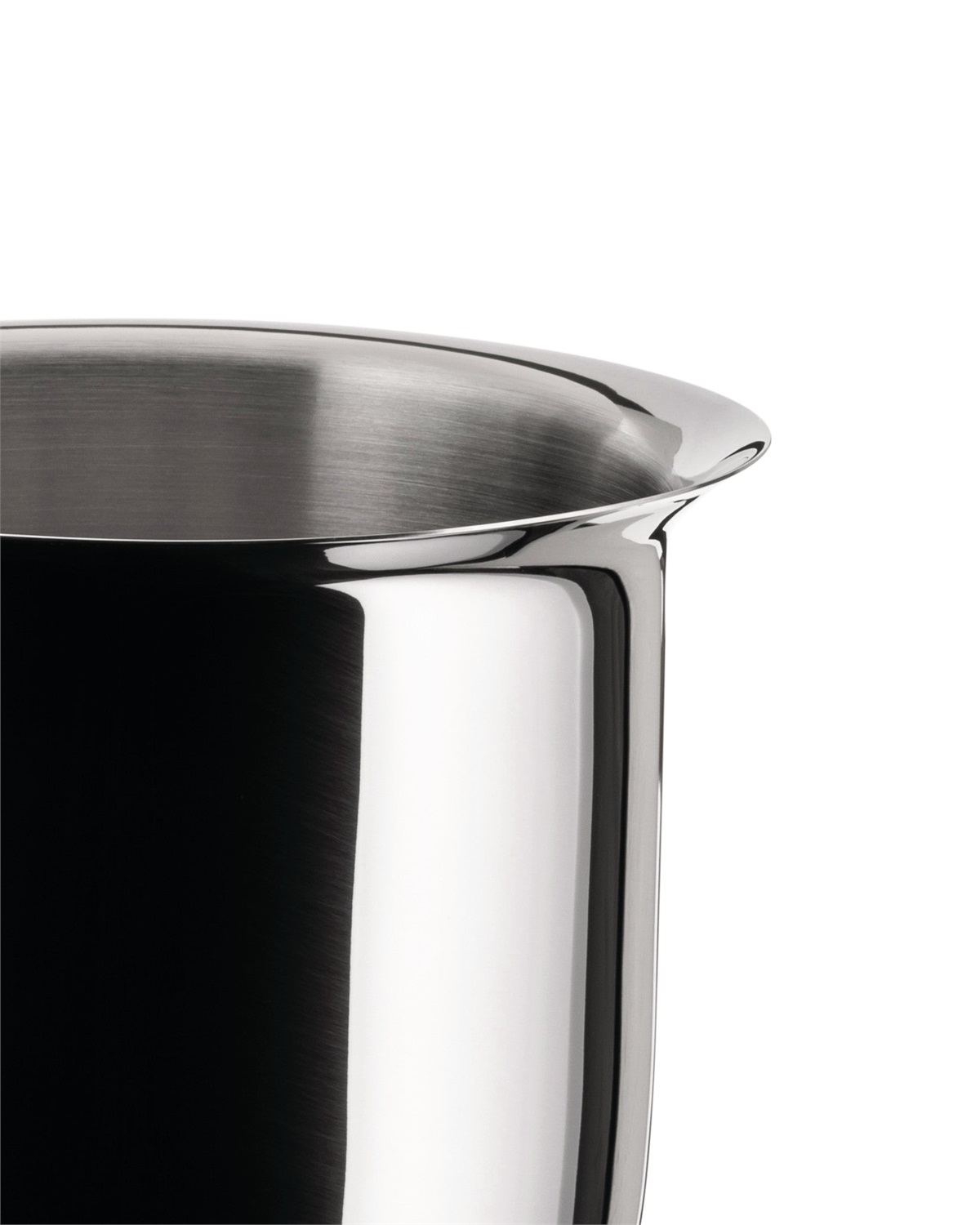 Alessi AJM302 Bollilatte in Acciaio Inossidabile 18/10 Lucido - Diametro 14 cm, Altezza 13 cm, Design di Jasper Morrison