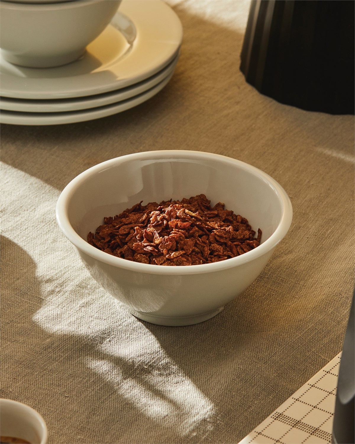 Alessi AJM28/54 Coppetta PlateBowlCup in Porcellana Bianca - Set da 4, Diametro 14 cm, Capacità 50 cl, Designer Jasper Morrison