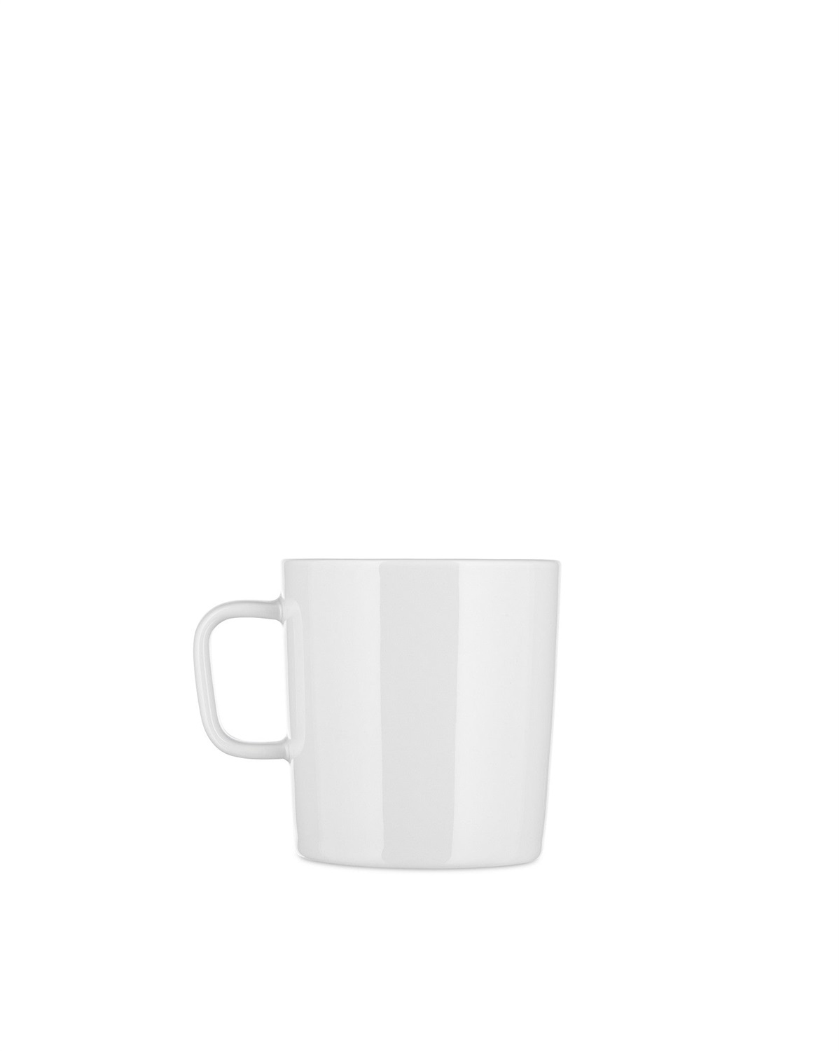 Alessi A di Alessi AJM28/89 - Set da 4 Mug in Porcellana Bianca - Designer Jasper Morrison, Diametro 8 cm, Capacità 30 cl