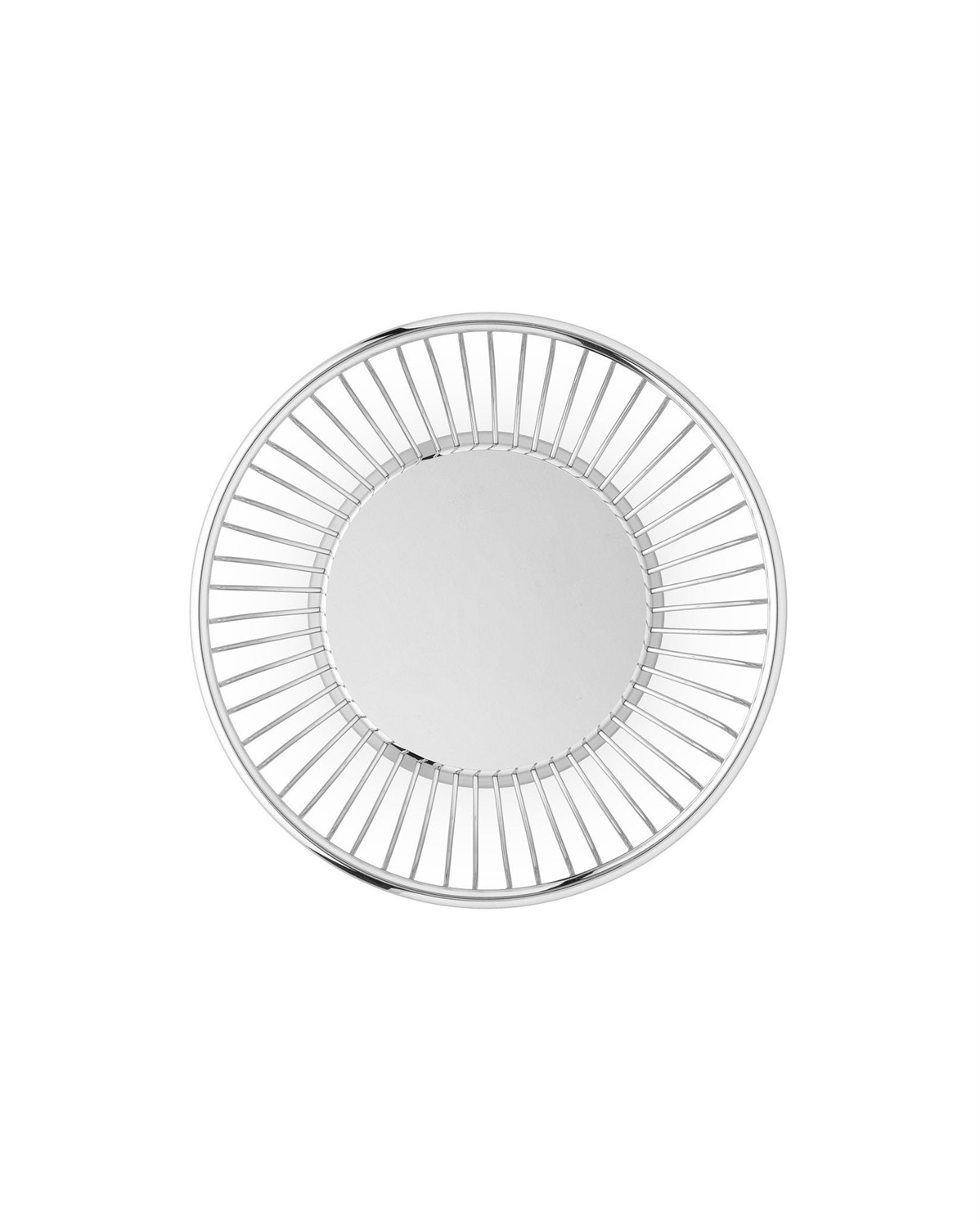 Alessi 826/15 - Cestino Centrotavola a Filo di Design in Acciaio Inossidabile 18/10, Lucido, Diametro 15 cm