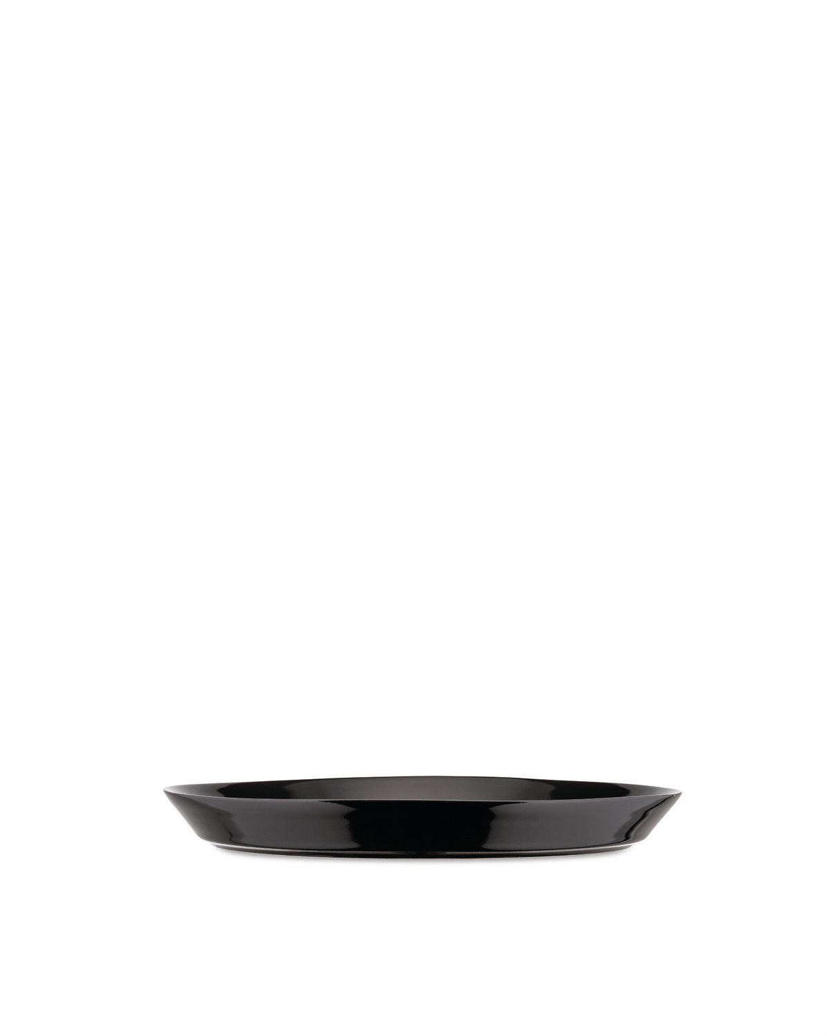 Alessi DC03/1 LG Piatto Piano in Ceramica Stoneware Light Grey - Set da 4, Design di David Chipperfield, Diametro 26.5 cm