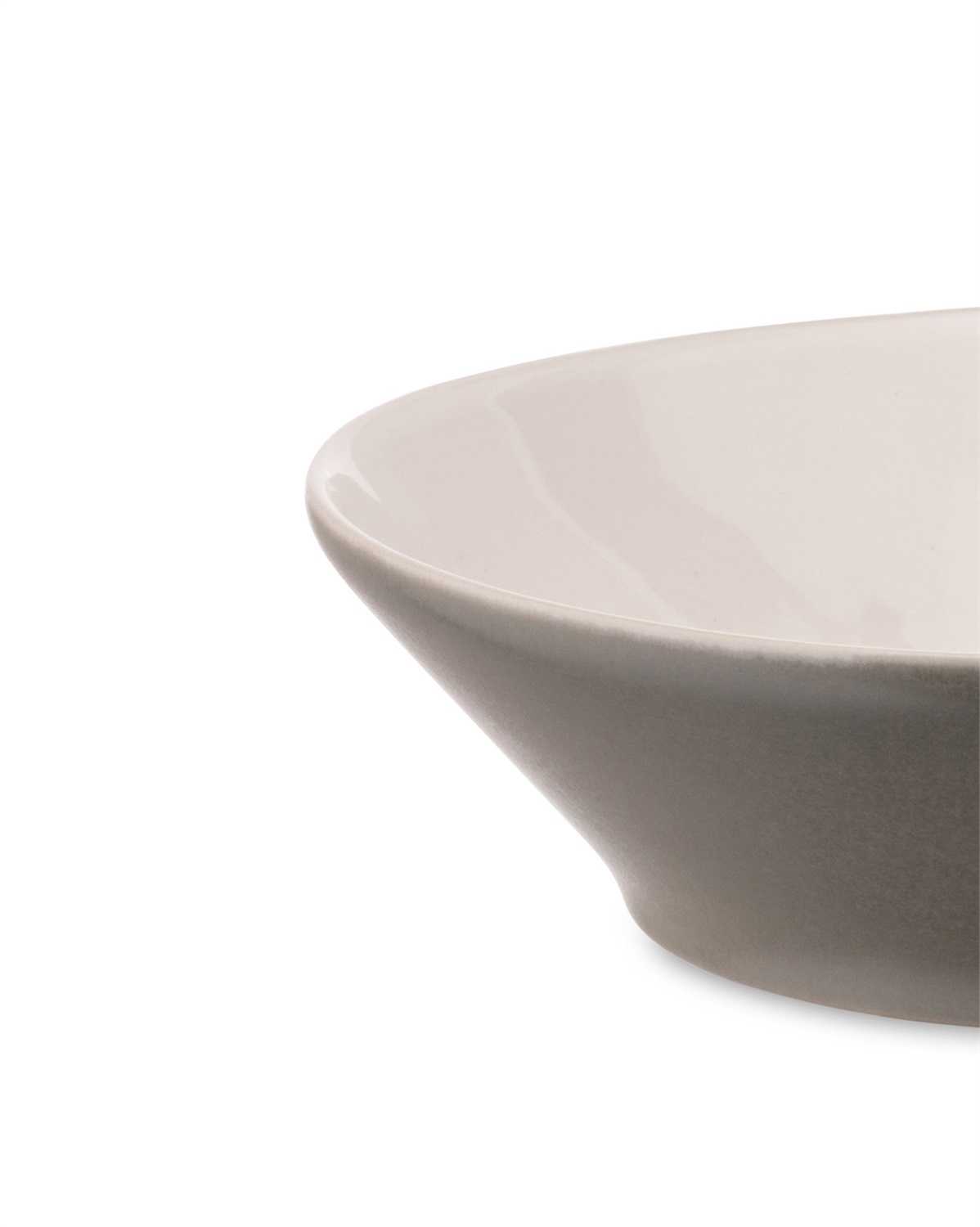 Alessi Piatto Fondo e Piatto da Dessert Tonale Grigio in Ceramica Stoneware - Design David Chipperfield