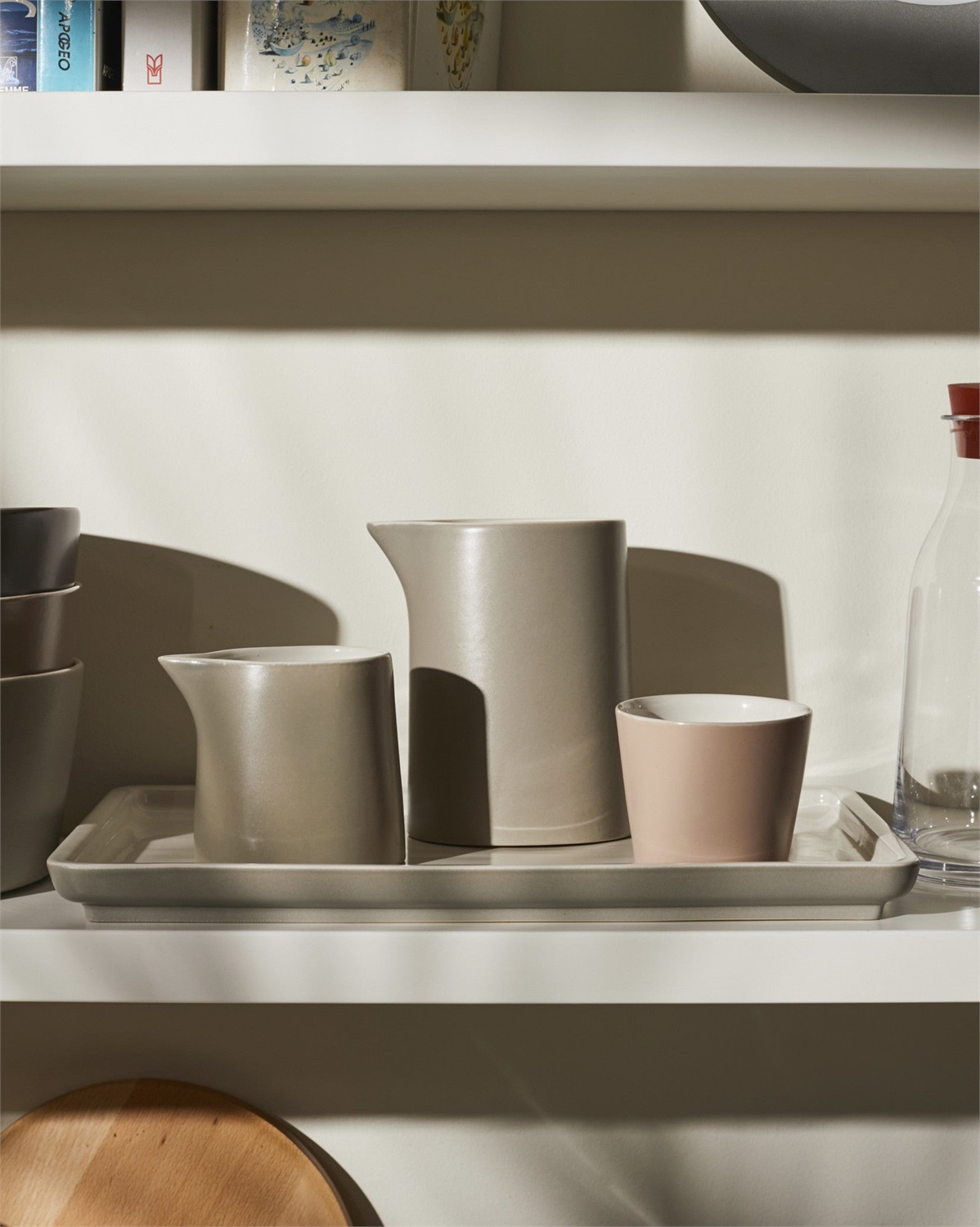 Alessi Bicchiere/bicchierino Tonale Grigio in Ceramica - Design David Chipperfield, Capacità 20 cl, Ø 8 cm x H 7,5 cm