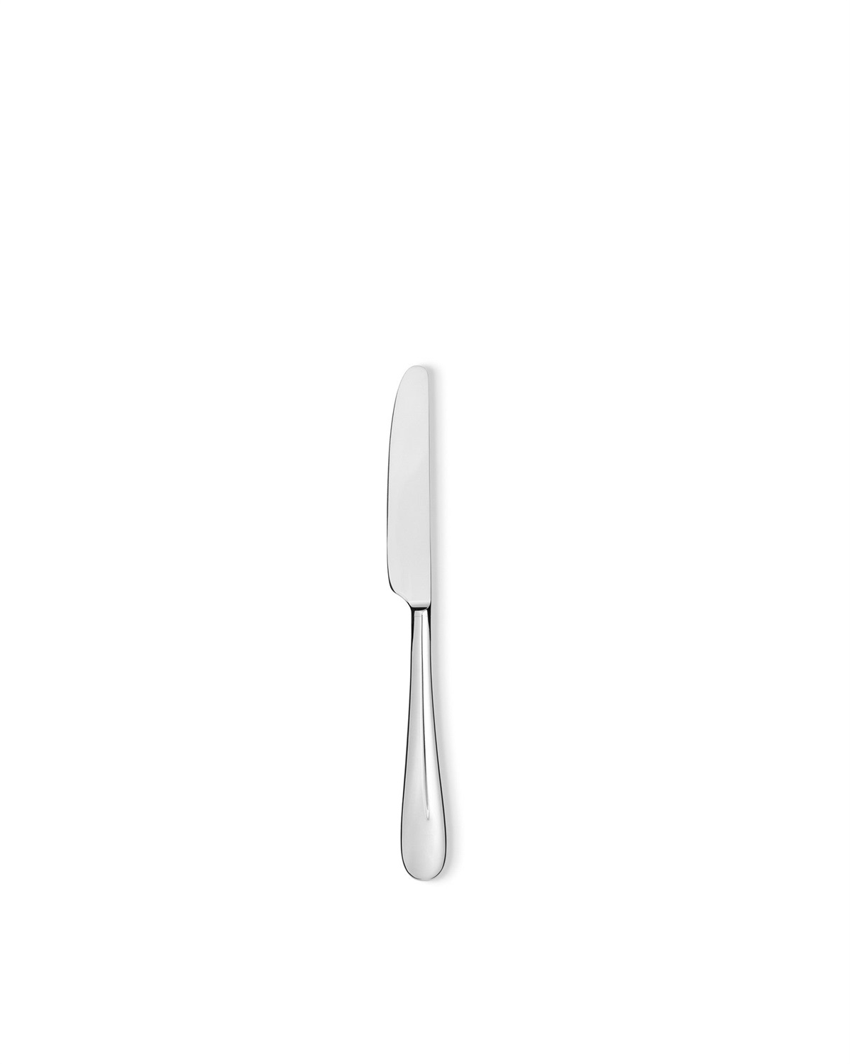 Alessi Coltello da Tavola Monoblocco 5180/3M in Acciaio AISI 420 Lucido - Set da 6 - Collezione Nuovo Milano