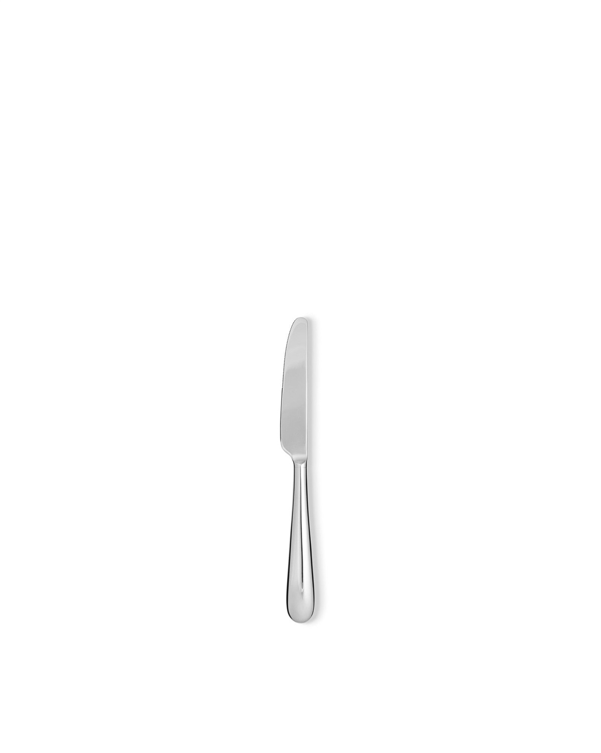 Alessi 5180/6M Nuovo Milano Coltello da Frutta Monoblocco in Acciaio AISI 420 Lucido, Set da 6, Designer Ettore Sottsass, Lunghezza 19 cm