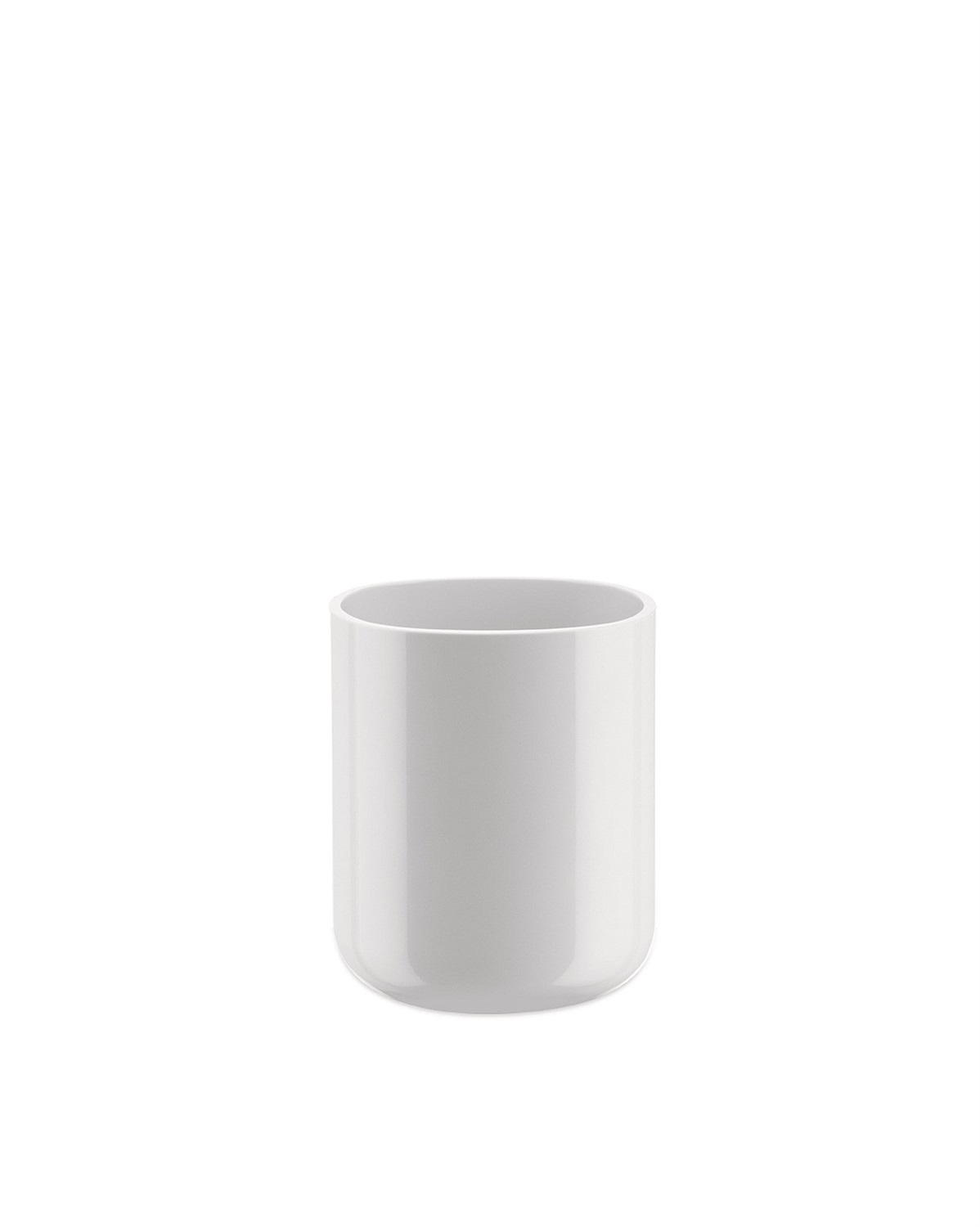 Alessi Birillo - Porta Spazzolino da Denti in PMMA Bianco, Design Minimalista di Piero Lissoni