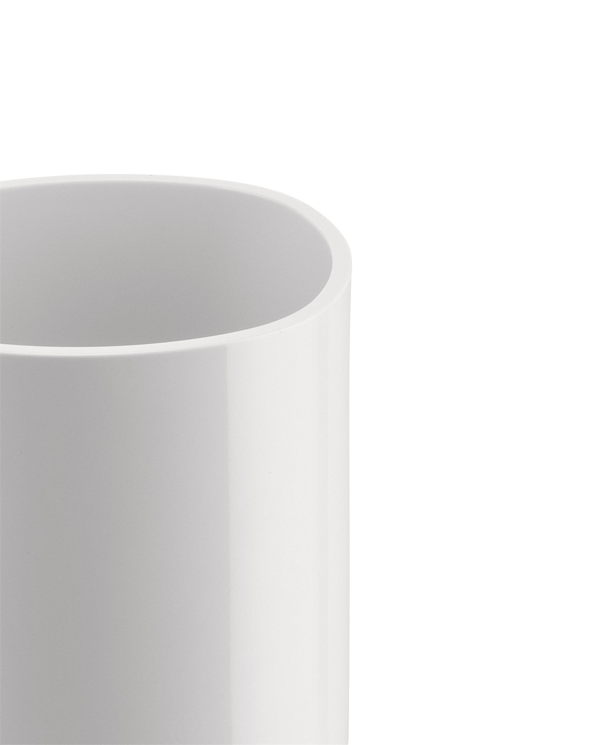 Alessi Birillo - Porta Spazzolino da Denti in PMMA Bianco, Design Minimalista di Piero Lissoni