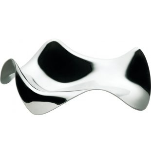 Alessi Blip Appoggiacucchiaio in Acciaio Inossidabile 18/10 - Designer LPWK, Paolo Gerosa, Dimensioni 15x9x3.4 cm