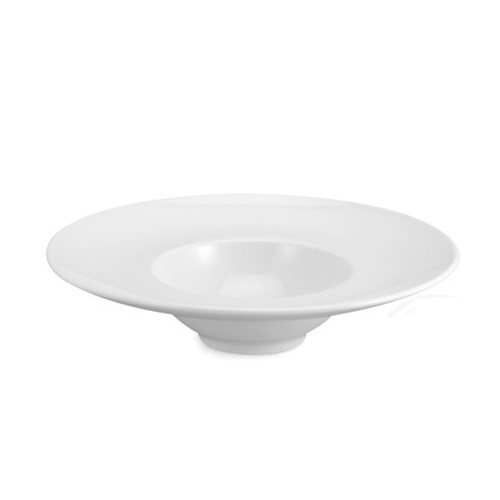 SATURNIA Napoli Piatto K-Bowl Ø 24 cm in Porcellana Bianca - Design Moderno ed Elegante