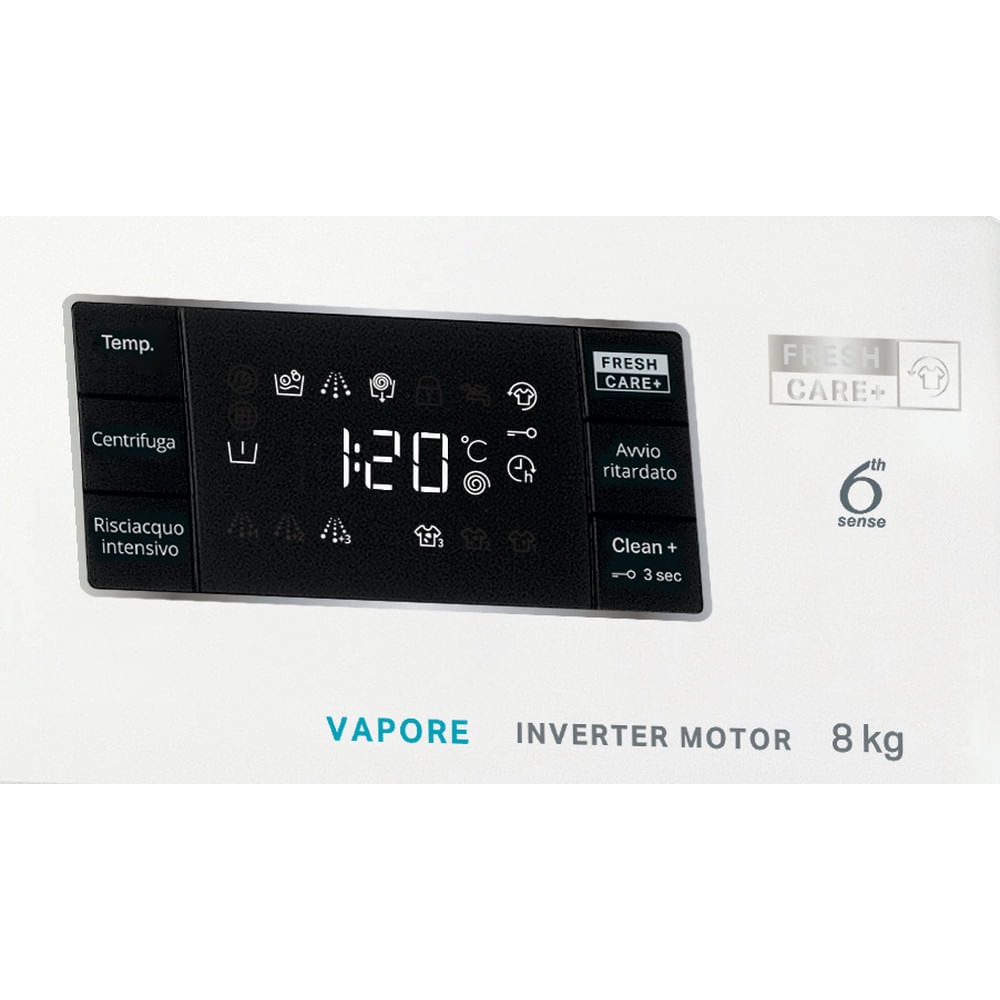 Whirlpool FFB 846 SV IT Lavatrice 8 kg Carica Frontale 1400 Giri/min Classe A con Tecnologia 6° SENSO e Motore Inverter