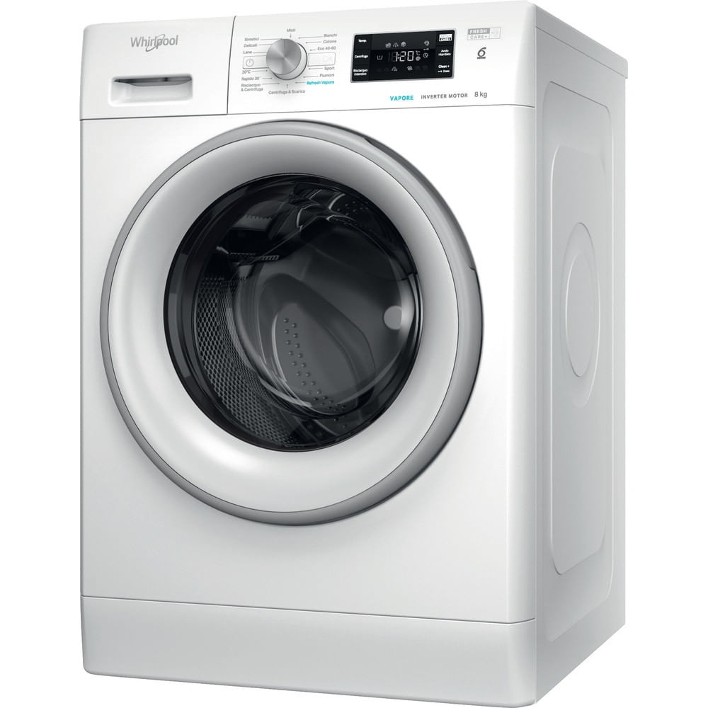 Whirlpool FFB 846 SV IT Lavatrice 8 kg Carica Frontale 1400 Giri/min Classe A con Tecnologia 6° SENSO e Motore Inverter