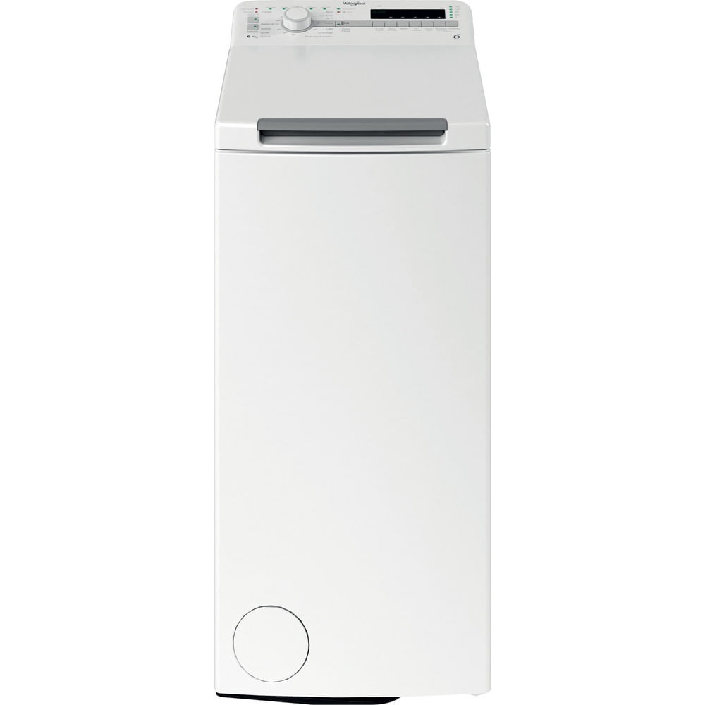 Whirlpool Lavatrice a libera installazione TDLR 6240S IT - Caricamento dall'alto, 6 kg, Classe C, 1200 Giri/min, 6° SENSO, FreshCare
