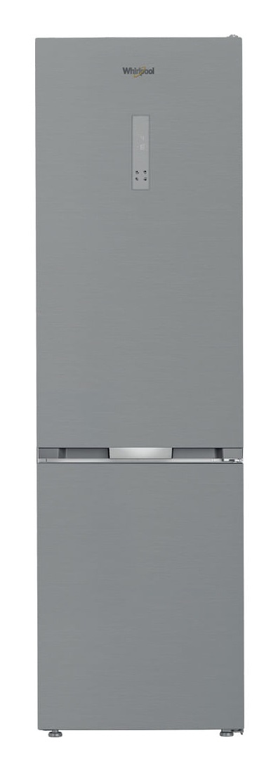 Whirlpool WHK 26404 XP5E - Frigorifero Combinato Libera Installazione, 355 Litri, No Frost, Grigio, Larghezza 59,5cm, Profondità 66,3cm, Altezza 203,5cm, Classe Energetica D