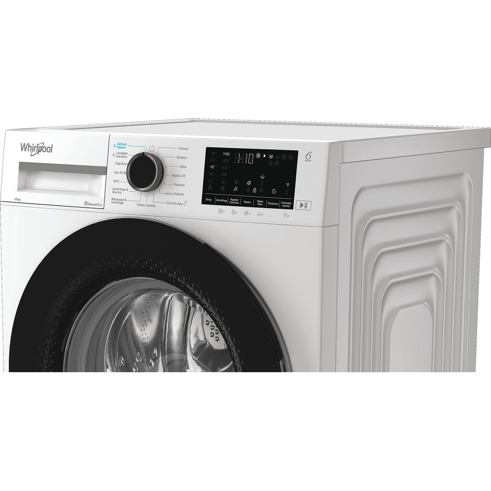 Whirlpool Lavatrice 10 Kg A-30% con WiFi, 1400 giri/min, Inverter e Vapore - WAM 09WB IT