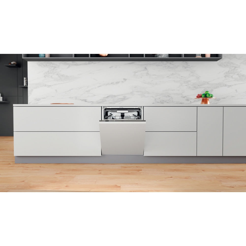 Whirlpool WIO 3O41 PL Lavastoviglie da Incasso A Scomparsa Totale 14 Coperti Classe C 60 cm Acciaio Inox