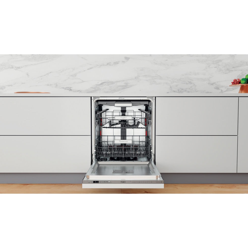 Whirlpool WIO 3O41 PL Lavastoviglie da Incasso A Scomparsa Totale 14 Coperti Classe C 60 cm Acciaio Inox