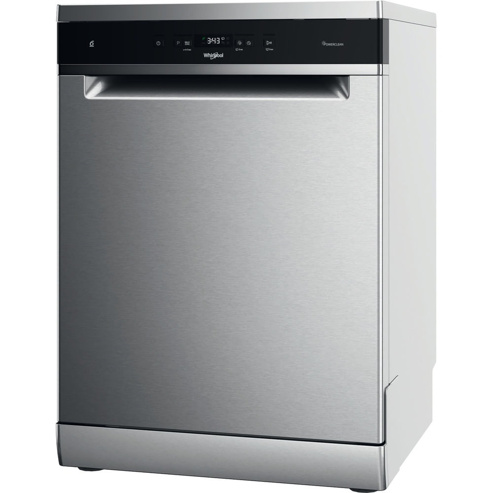 Whirlpool Lavastoviglie WFC 3C26 PF X - Libera Installazione, 14 Coperti, Classe E, Tecnologia Sesto Senso, 8 Programmi